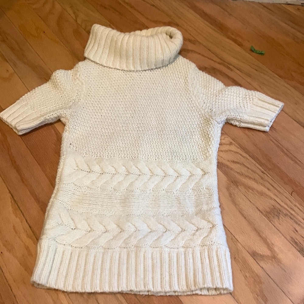 Ann Taylor LOFT Short Sleeve Cowl Neck Sweater in Cream!!